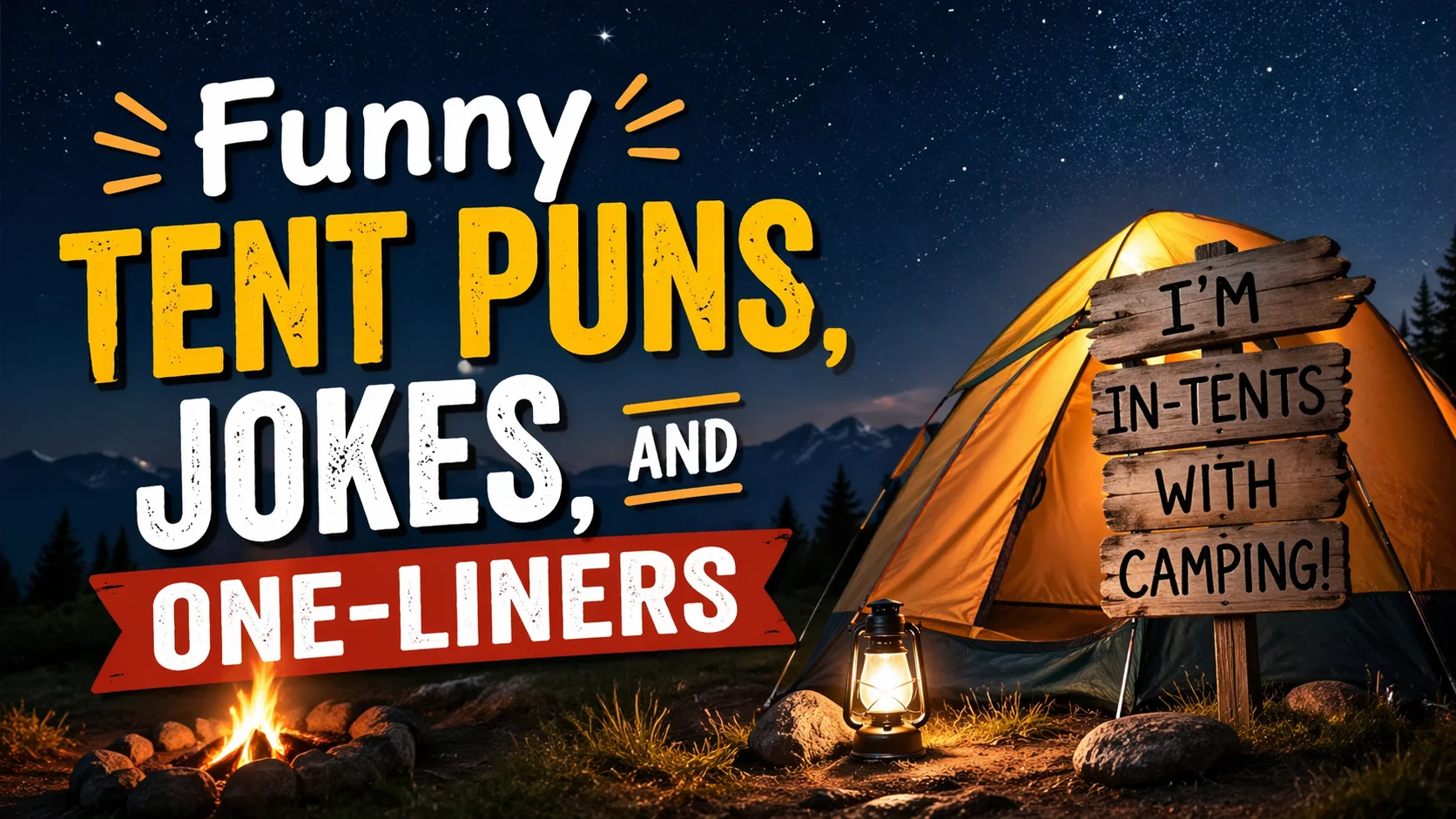 Funny Tent Puns, Jokes, and One-Liners