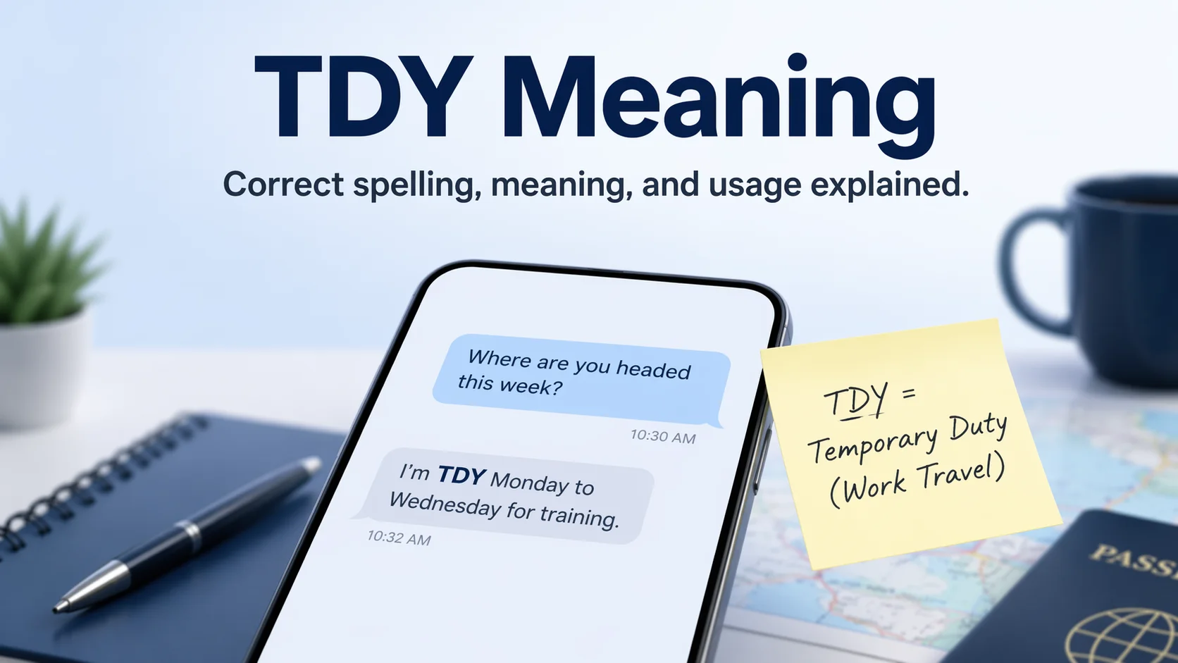 TDY Meaning in Text