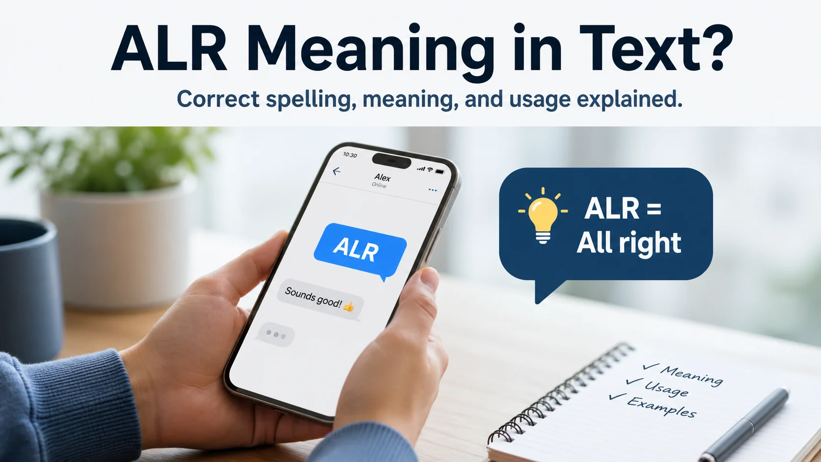 ALR Meaning in Text?