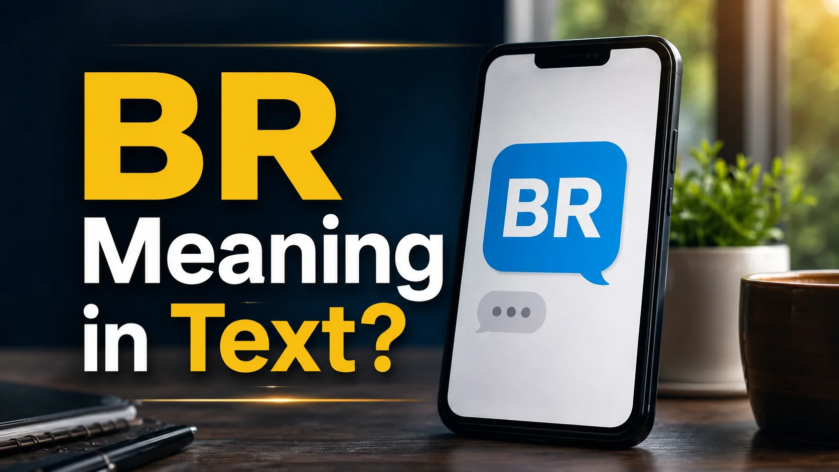 BR Meaning in Text?