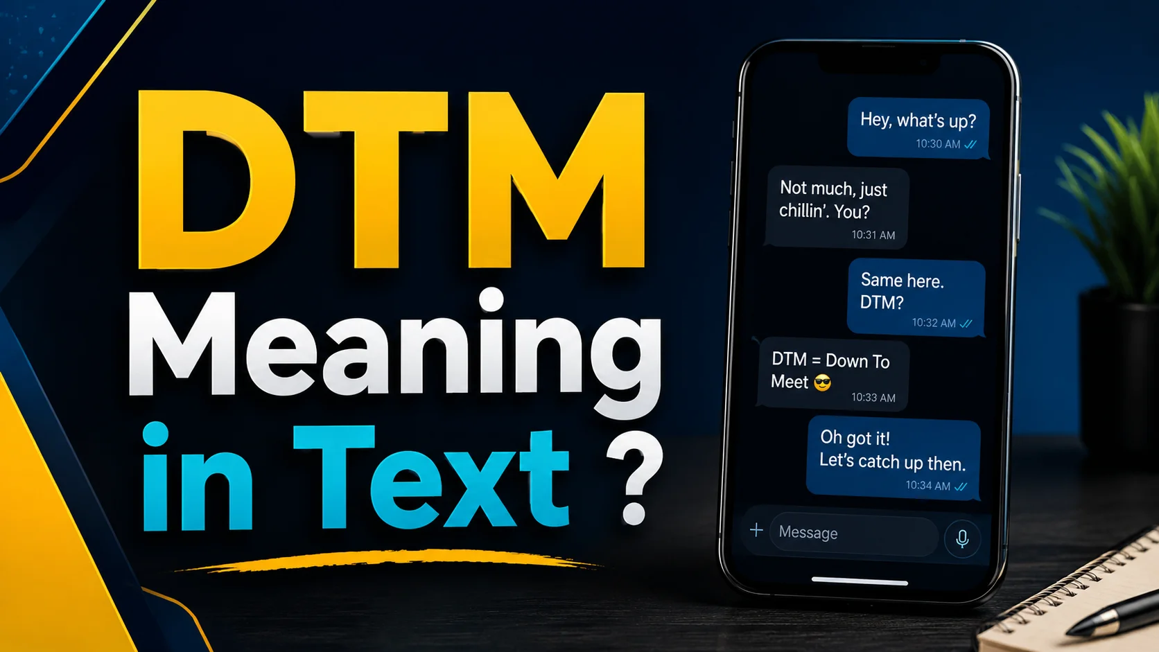 DTM Meaning in Text ?