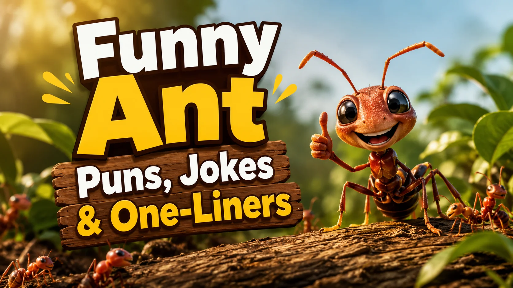 Funny Ant Puns, Jokes & One-Liners