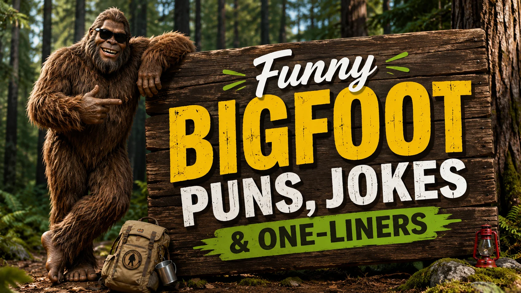 Funny Bigfoot Puns, Jokes & One-Liners