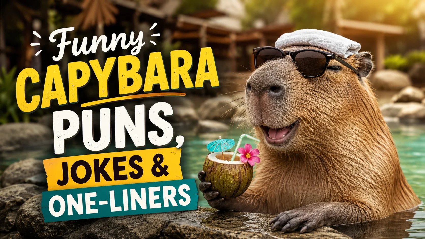Funny Capybara Puns, Jokes & One-Liners