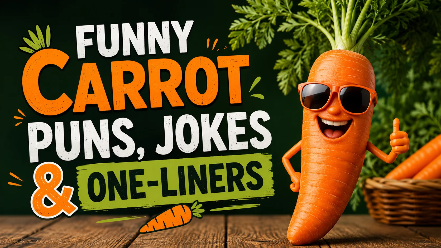 Funny Carrot Puns, Jokes & One-Liners
