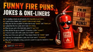 Funny Fire Puns, Jokes & One-Liners