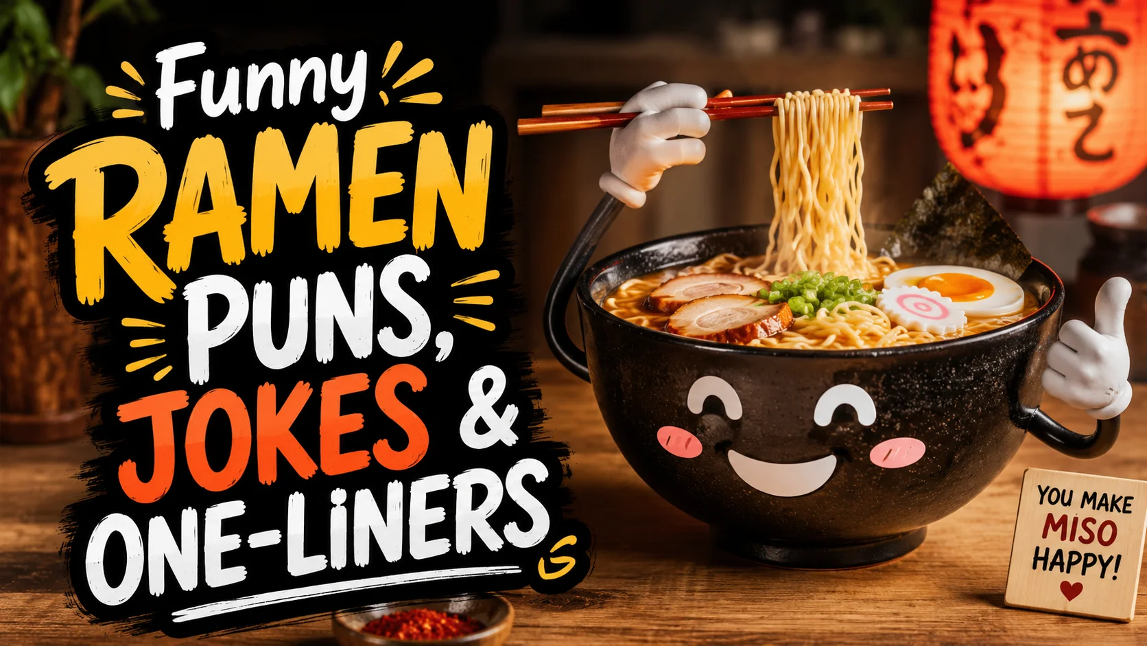 Funny Ramen Puns, Jokes & One-Liners