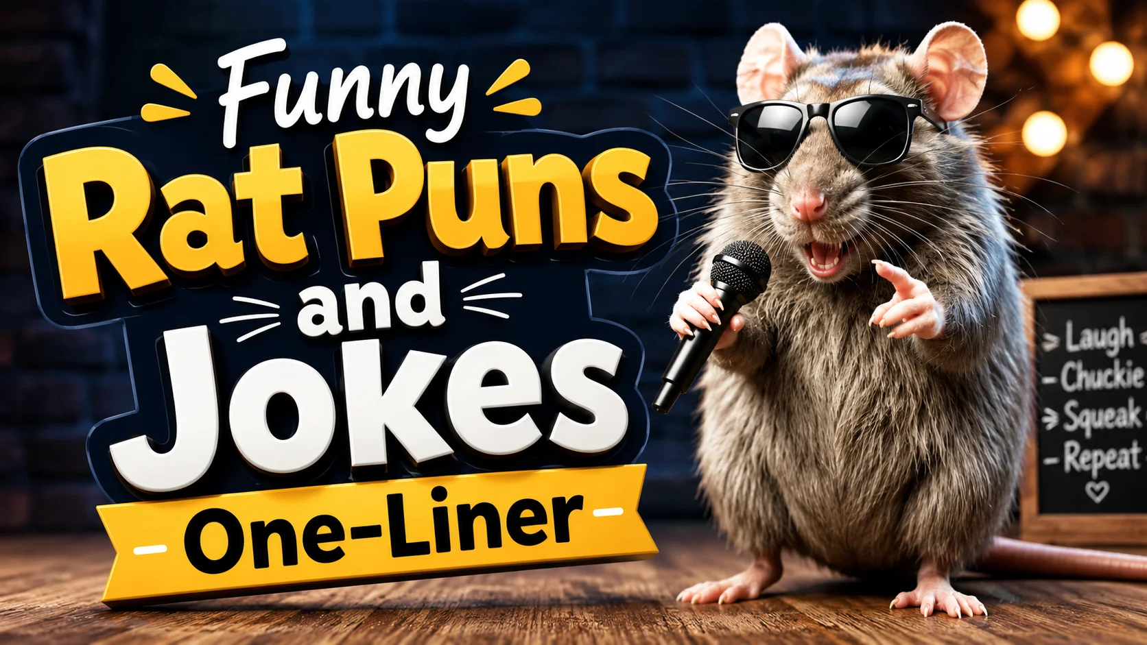 Funny Rat Puns and Jokes One-Liner