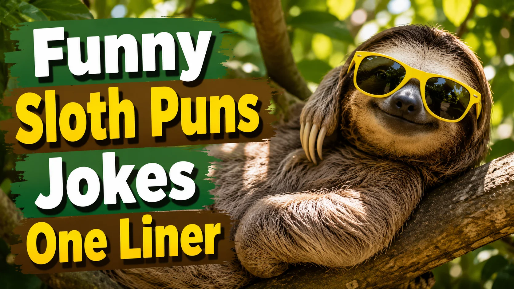 Funny Sloth Puns Jokes One Liner