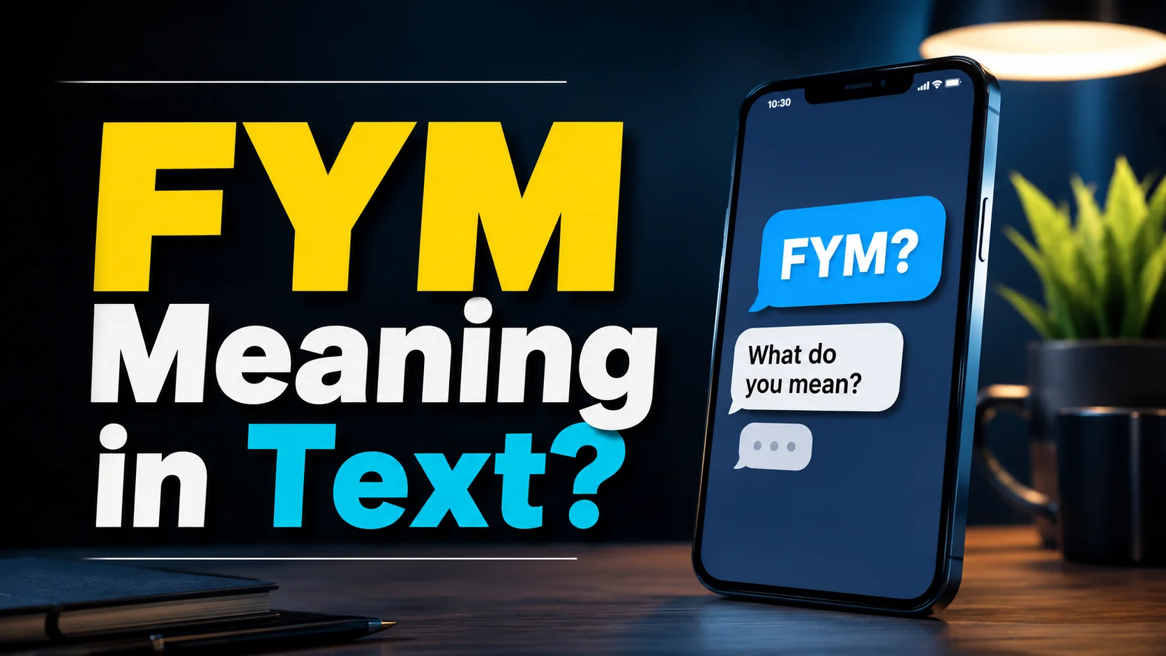 FYM Meaning in Text?