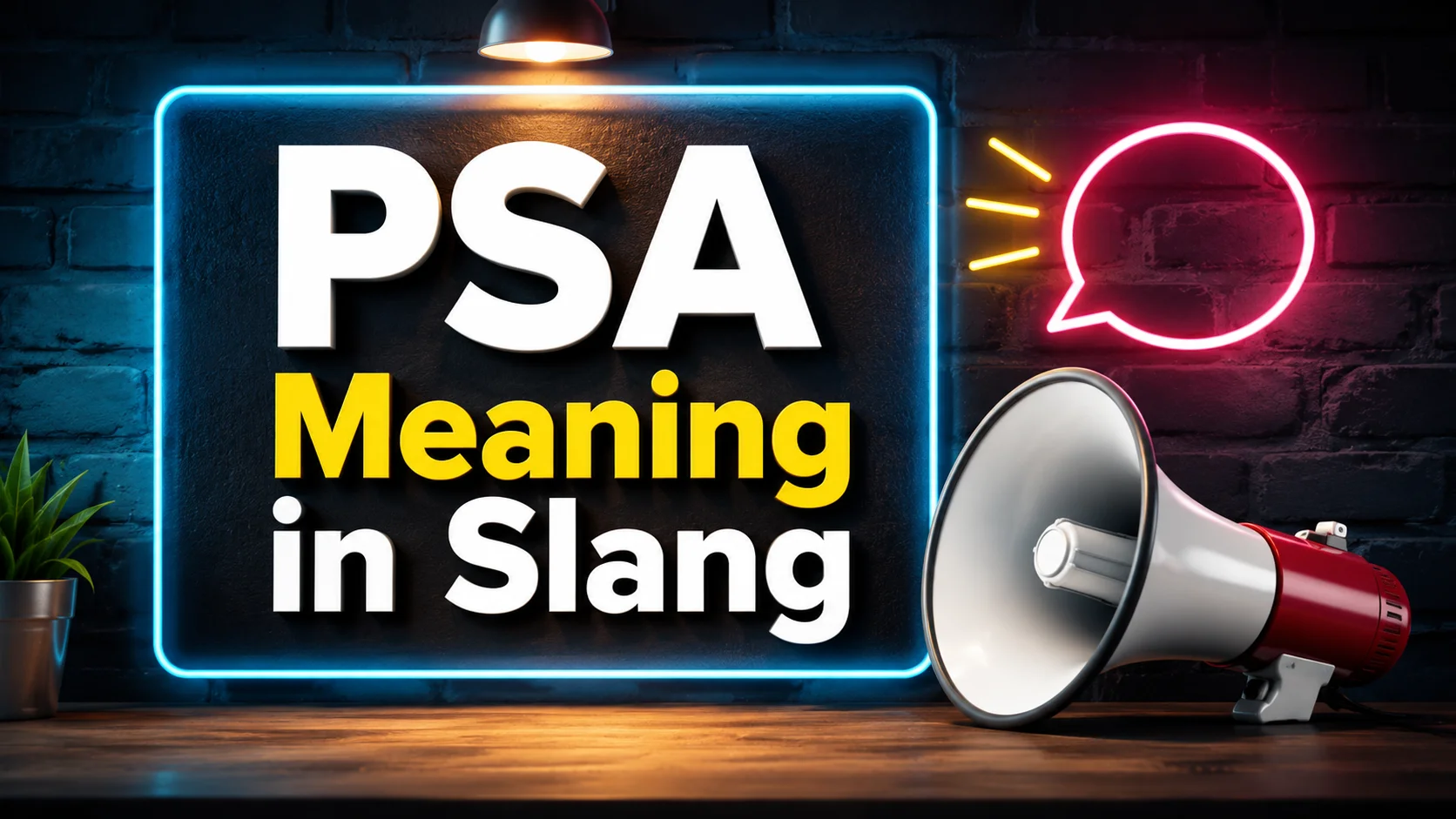 PSA Meaning in Slang