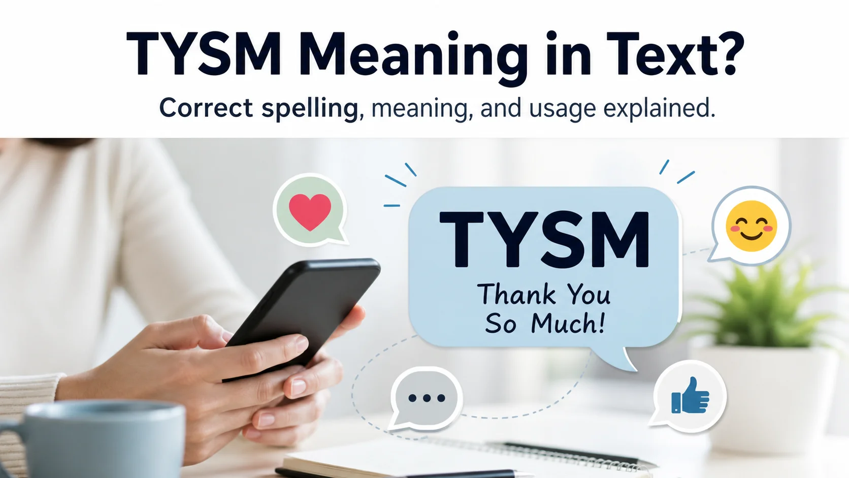 TYSM Meaning in Text?