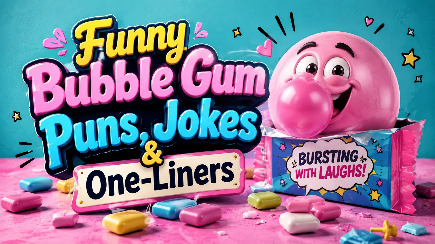 Funny Bubble Gum Puns, Jokes & One-Liners