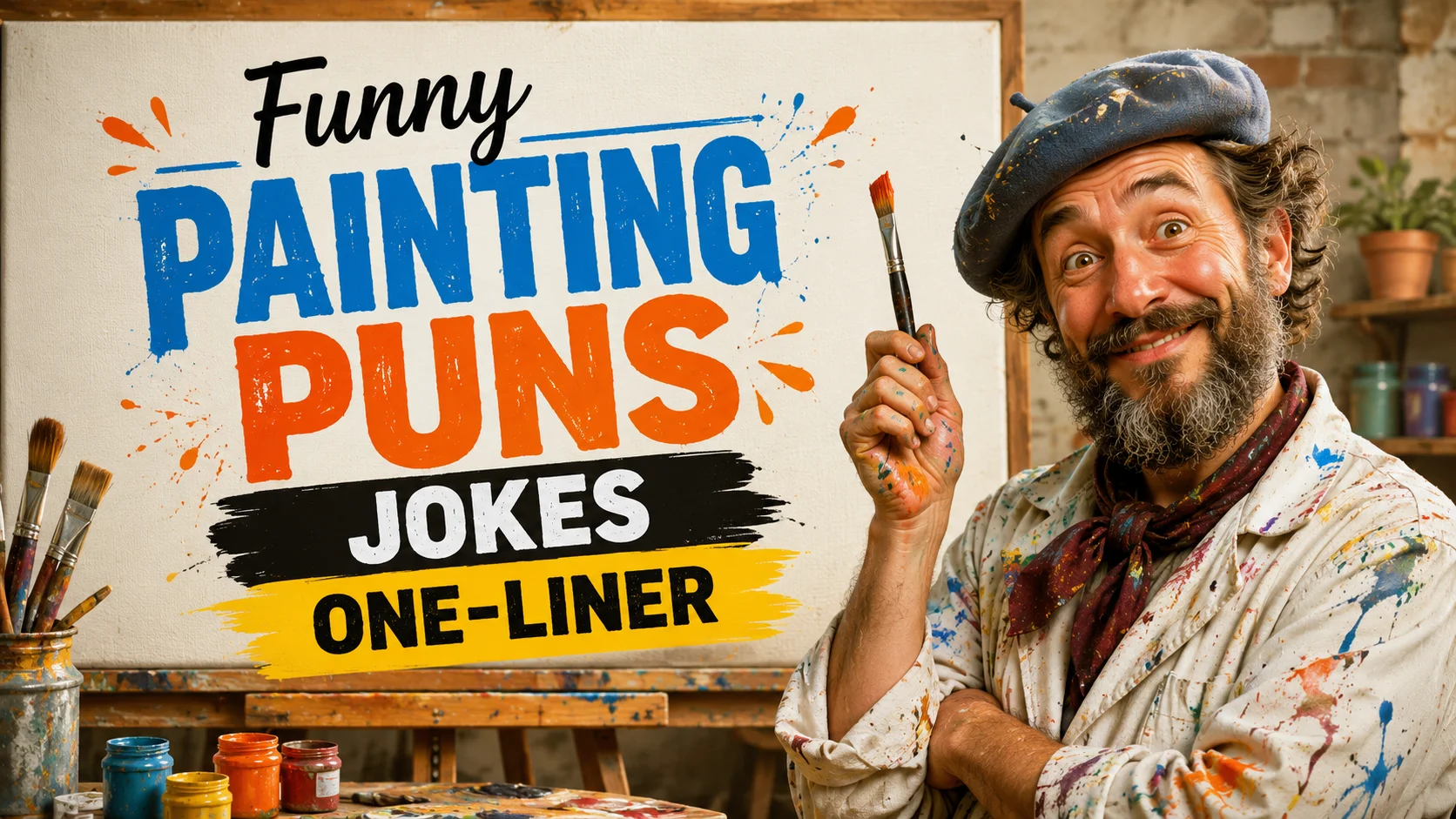 Funny Painting Puns Jokes One-Liner