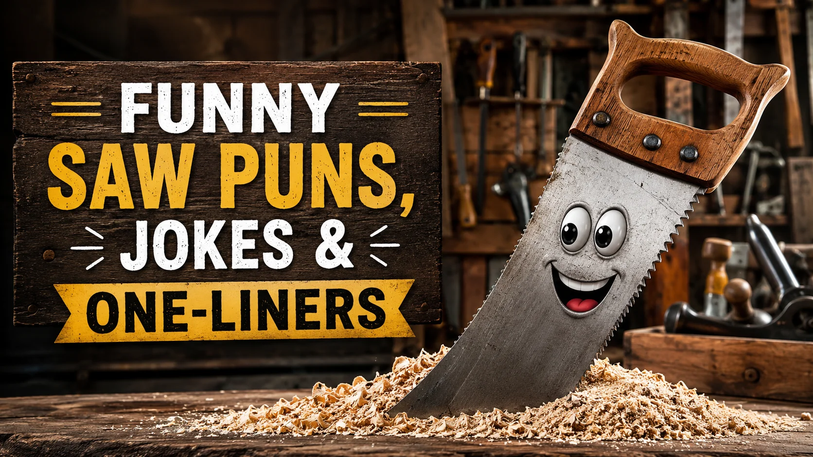 Funny Saw Puns, Jokes & One-Liners