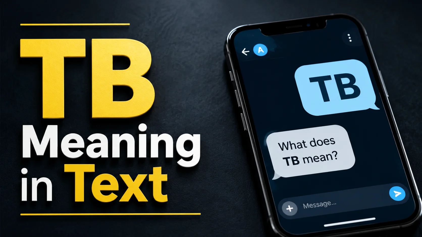 TB Meaning in Text